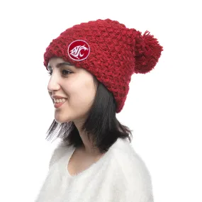 Zoozatz Crimson Slouchy Knit Beanie